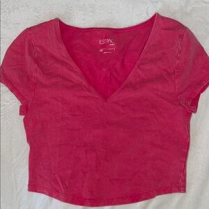 Pink crop top